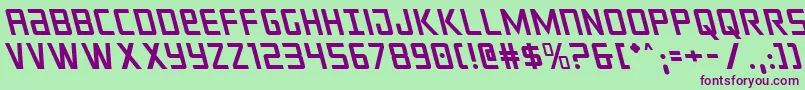 crixusleft Font – Purple Fonts on Green Background