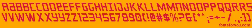 crixusleft Font – Red Fonts on Orange Background