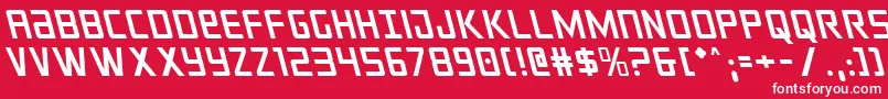 crixusleft Font – White Fonts on Red Background