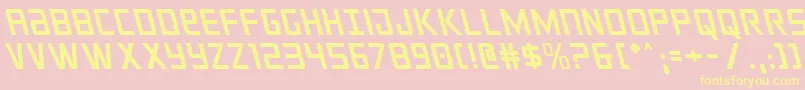 crixusleft Font – Yellow Fonts on Pink Background