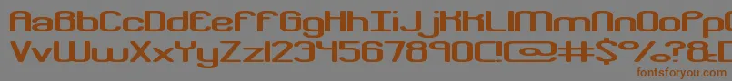 crkdownr Font – Brown Fonts on Gray Background