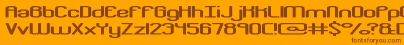 crkdownr Font – Brown Fonts on Orange Background