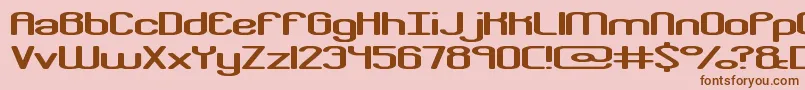 crkdownr Font – Brown Fonts on Pink Background