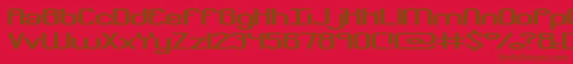 crkdownr Font – Brown Fonts on Red Background