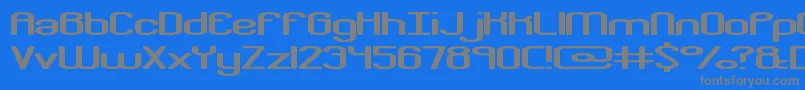 crkdownr Font – Gray Fonts on Blue Background