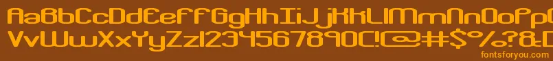 crkdownr Font – Orange Fonts on Brown Background