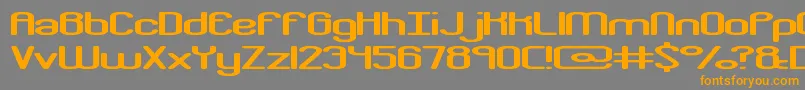 crkdownr Font – Orange Fonts on Gray Background