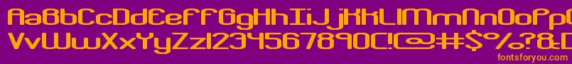 crkdownr Font – Orange Fonts on Purple Background