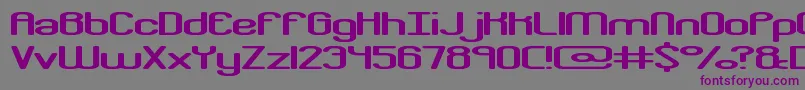 crkdownr Font – Purple Fonts on Gray Background