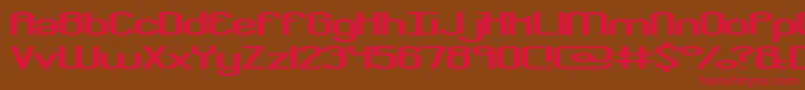 crkdownr Font – Red Fonts on Brown Background