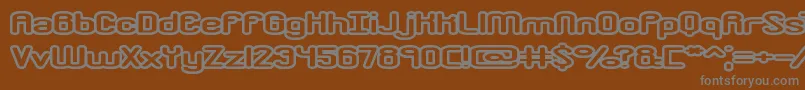 Czcionka crkdwno1 – szare czcionki na brązowym tle