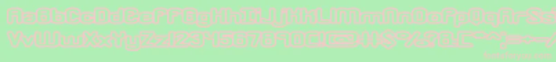 crkdwno1 Font – Pink Fonts on Green Background