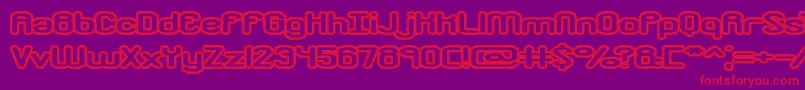 Weitere Informationen zur crkdwno1-Schriftart crkdwno1-Schriftart – Rote Schriften auf violettem Hintergrund