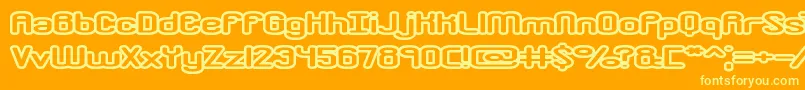 fuente crkdwno1 – Fuentes Amarillas Sobre Fondo Naranja