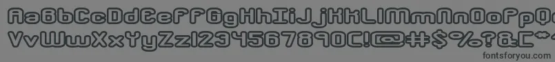 crkdwno2 Font – Black Fonts on Gray Background