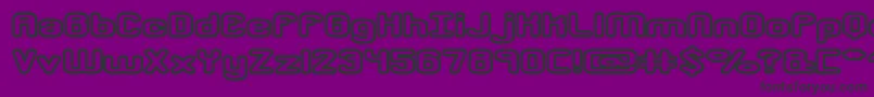 crkdwno2 Font – Black Fonts on Purple Background