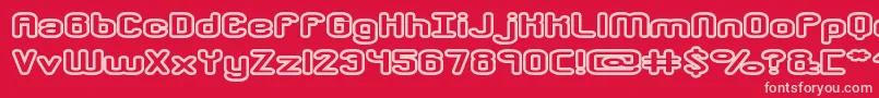 crkdwno2 Font – Pink Fonts on Red Background