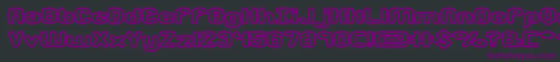 crkdwno2 Font – Purple Fonts on Black Background