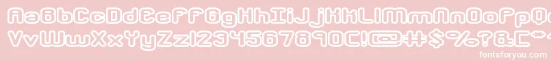 crkdwno2 Font – White Fonts on Pink Background