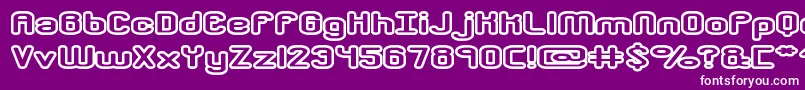 crkdwno2 Font – White Fonts on Purple Background