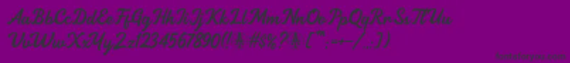 Crockotten Personal Use Only-Schriftart – Schwarze Schriften auf violettem Hintergrund