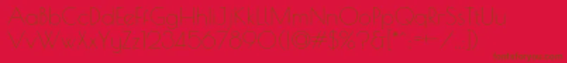 PoiretOne Font – Brown Fonts on Red Background