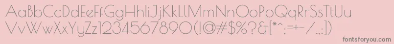 PoiretOne Font – Gray Fonts on Pink Background