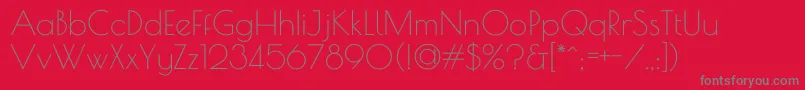 PoiretOne Font – Gray Fonts on Red Background