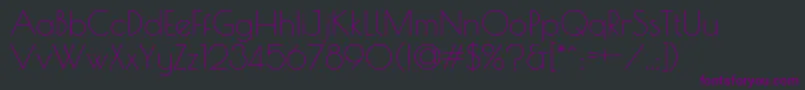 PoiretOne Font – Purple Fonts on Black Background