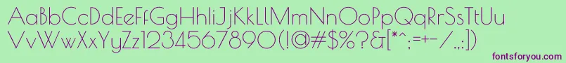 PoiretOne Font – Purple Fonts on Green Background