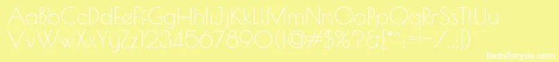 PoiretOne Font – White Fonts on Yellow Background