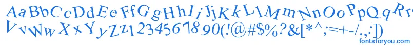 Crooked Font – Blue Fonts