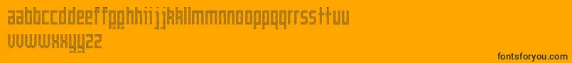 Cross Font – Black Fonts on Orange Background