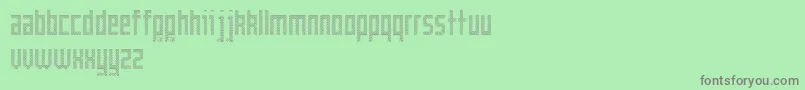 Cross Font – Gray Fonts on Green Background