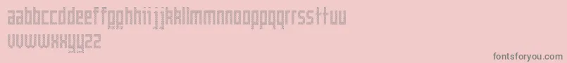 Cross Font – Gray Fonts on Pink Background