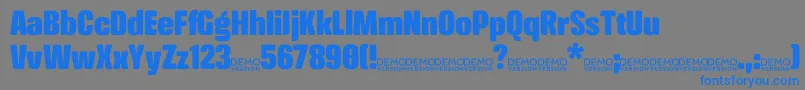 Подробнее о шрифте CrossfitDemo Black Шрифт CrossfitDemo Black – синие шрифты на сером фоне