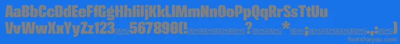 Шрифт CrossfitDemo Black – серые шрифты на синем фоне