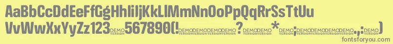 Подробнее о шрифте CrossfitDemo Bold Шрифт CrossfitDemo Bold – серые шрифты на жёлтом фоне