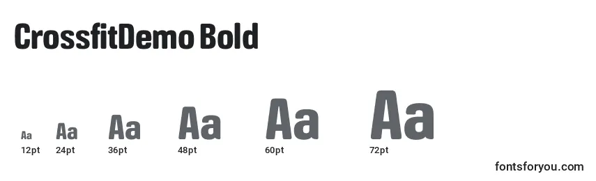 CrossfitDemo Bold Font Sizes