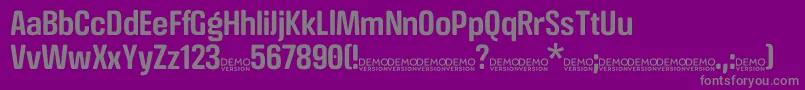 CrossfitDemo Demi Font – Gray Fonts on Purple Background