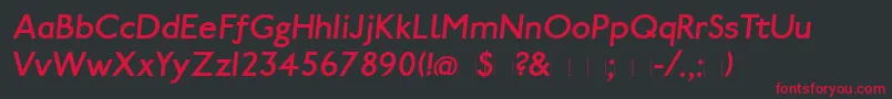 PaddingtonItalic Font – Red Fonts on Black Background