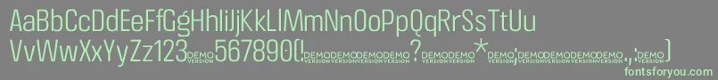 CrossfitDemo Light Font – Green Fonts on Gray Background