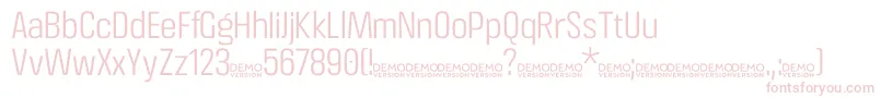 CrossfitDemo Light Font – Pink Fonts on White Background