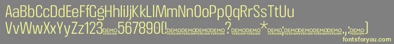 Подробнее о шрифте CrossfitDemo Light Шрифт CrossfitDemo Light – жёлтые шрифты на сером фоне