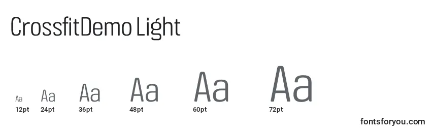 CrossfitDemo Light Font Sizes
