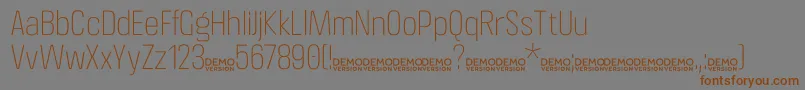 Police CrossfitDemo Thin – polices brunes sur fond gris