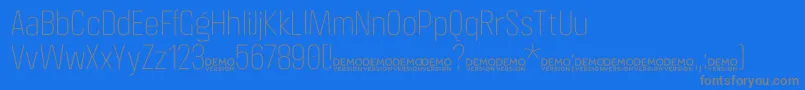 More about CrossfitDemo Thin Font CrossfitDemo Thin Font – Gray Fonts on Blue Background