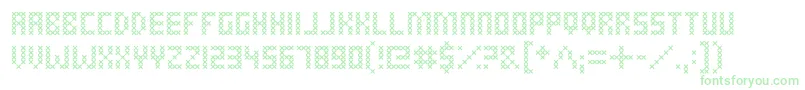 CrossStitched Font – Green Fonts