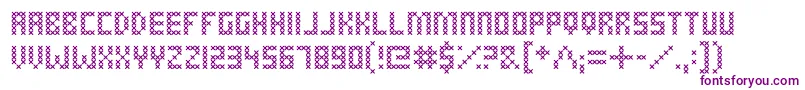 CrossStitched-Schriftart – Violette Schriften