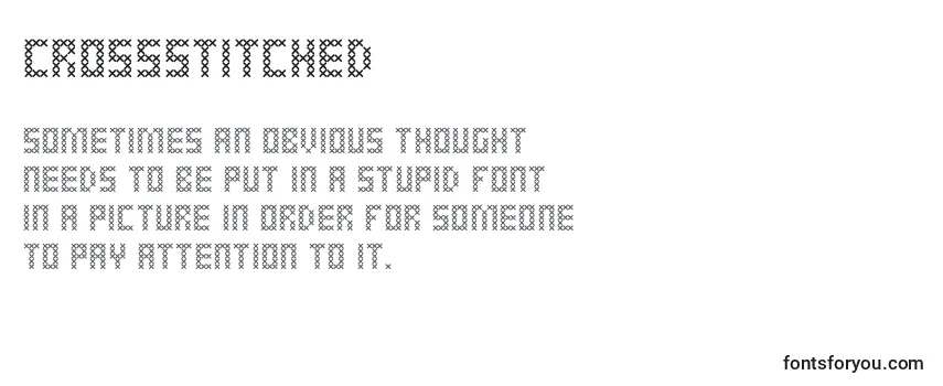 Review of the CrossStitched Font